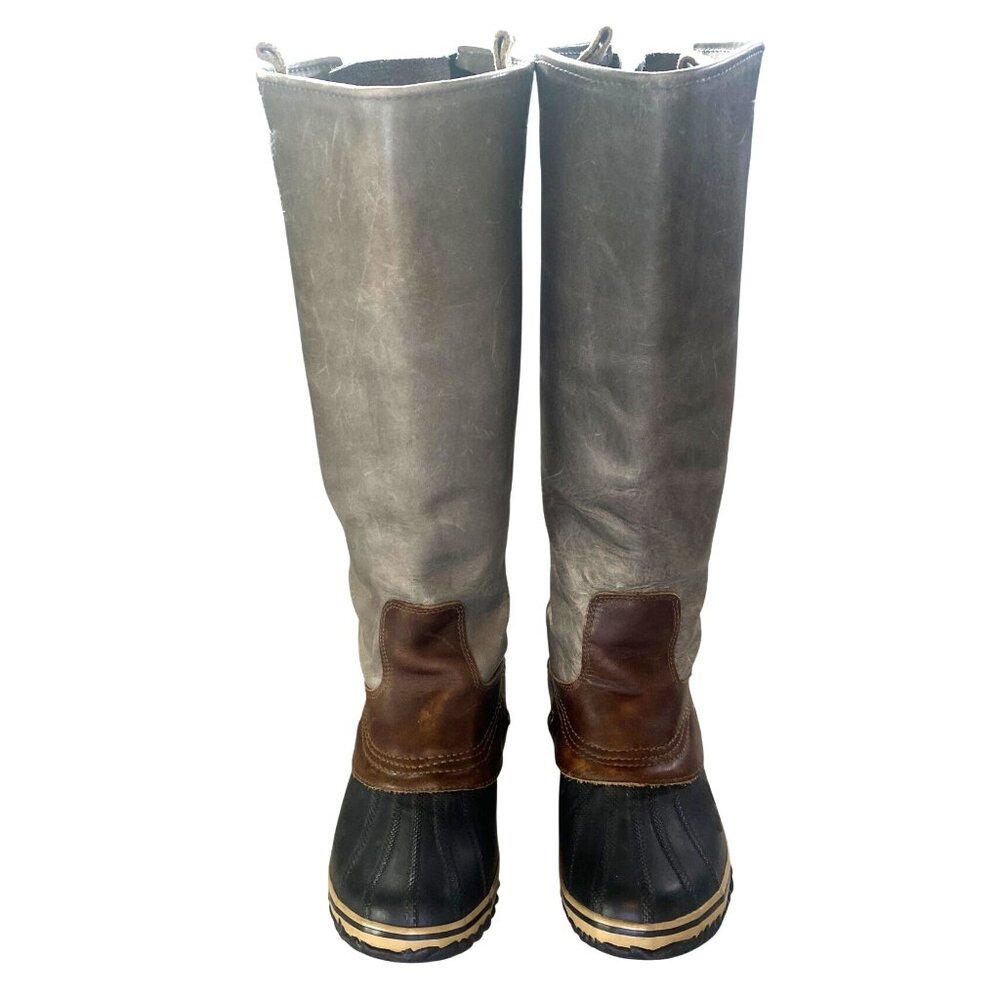SOREL SLIMPACK Tall 10 Equestrian Riding Boot Shale Gray Waterproof RARE HTF - Picture 13 of 17